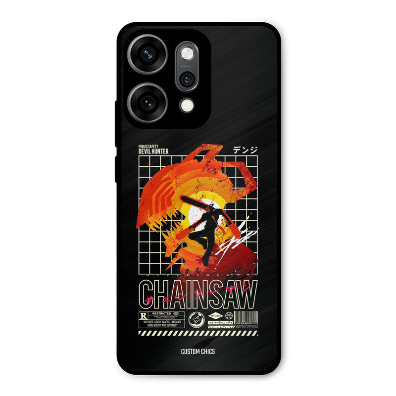 Chainsaw Typo Oppo Reno 14 Pro Mobile Back Cover - Anime PrintShield Case