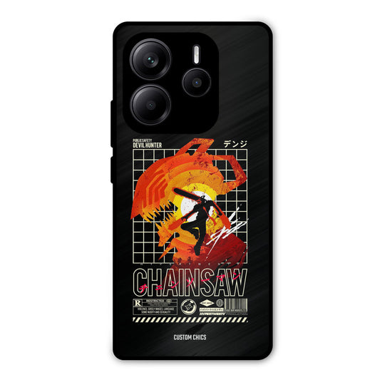 Chainsaw Typo Redmi Note 14 Mobile Back Cover - Anime PrintShield Case