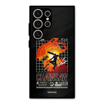 Chainsaw Typo Samsung Galaxy S24 Ultra Mobile Back Cover - Anime PrintShield Case