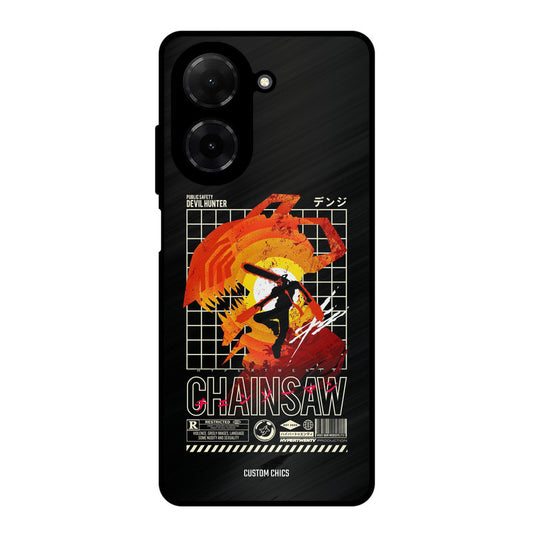 Chainsaw Typo Poco C71 Mobile Back Cover - Anime PrintShield Case