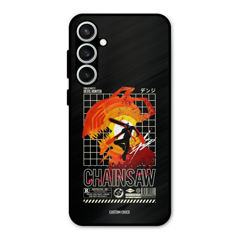 Chainsaw Typo Samsung Galaxy S23 FE Mobile Back Cover - Anime PrintShield Case
