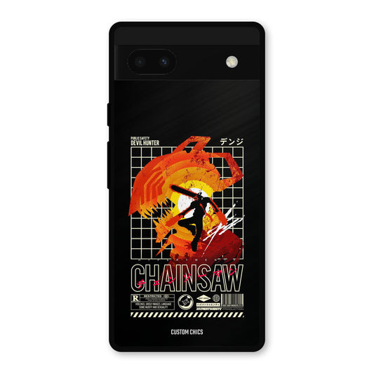 Chainsaw Typo Google Pixel 6a Mobile Back Cover - Anime PrintShield Case