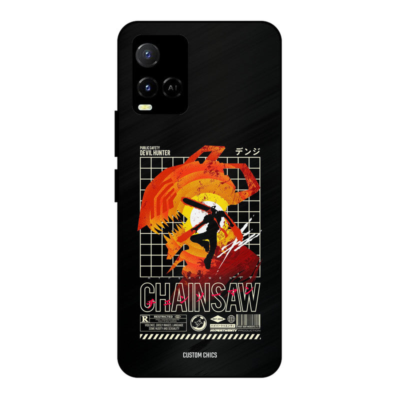 Chainsaw Typo Vivo Y33s Mobile Back Cover - Anime PrintShield Case