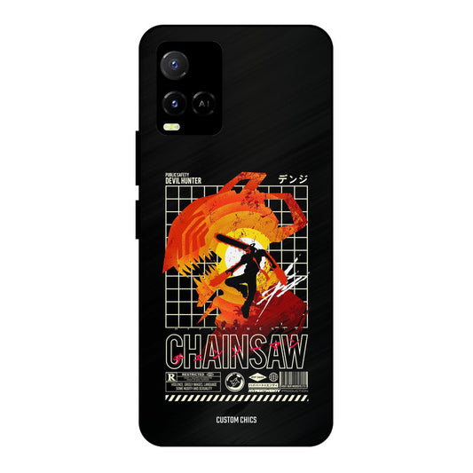 Chainsaw Typo Vivo Y33s Mobile Back Cover - Anime PrintShield Case