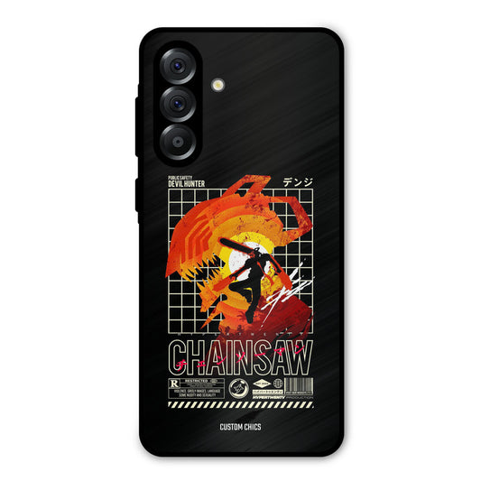 Chainsaw Typo Samsung Galaxy A36 Mobile Back Cover - Anime PrintShield Case