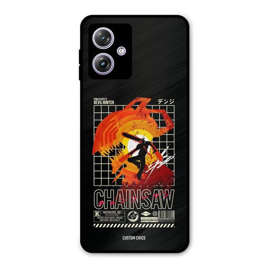Chainsaw Typo Moto G54 Mobile Back Cover - Anime PrintShield Case