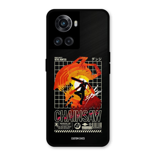 Chainsaw Typo OnePlus 10R Mobile Back Cover - Anime PrintShield Case