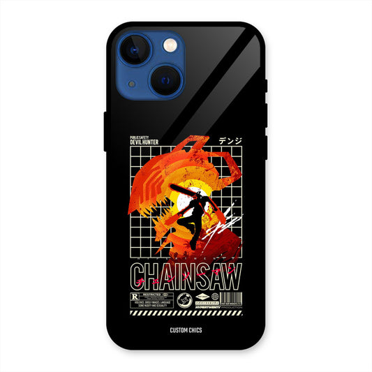 Chainsaw Typo iPhone 13 Mini Mobile Back Cover - Anime PrintShield Case