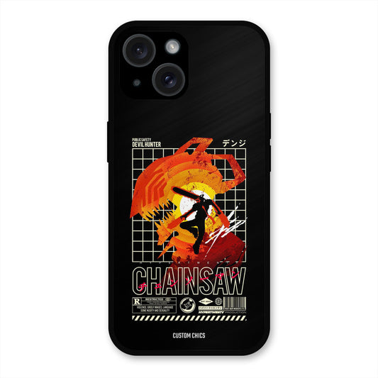 Chainsaw Typo iPhone 15 Mobile Back Cover - Anime PrintShield Case