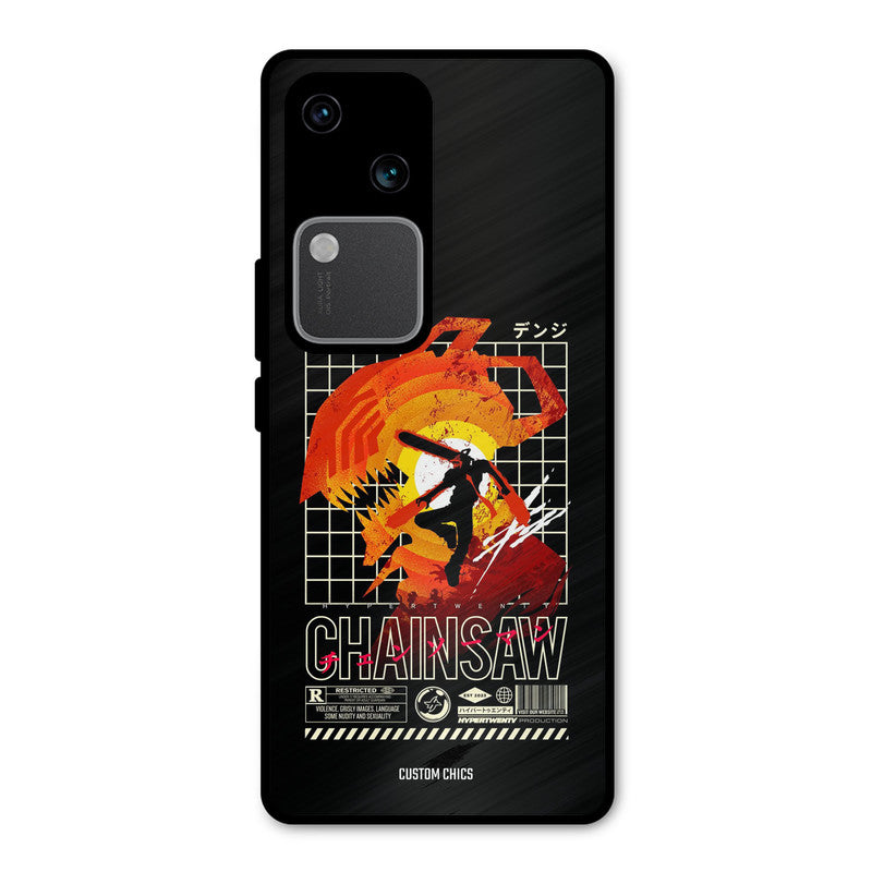 Chainsaw Typo Vivo V30 Mobile Back Cover - Anime PrintShield Case