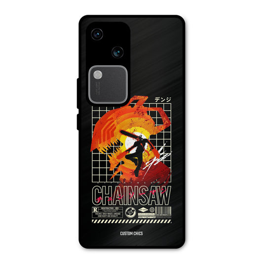 Chainsaw Typo Vivo V30 Mobile Back Cover - Anime PrintShield Case