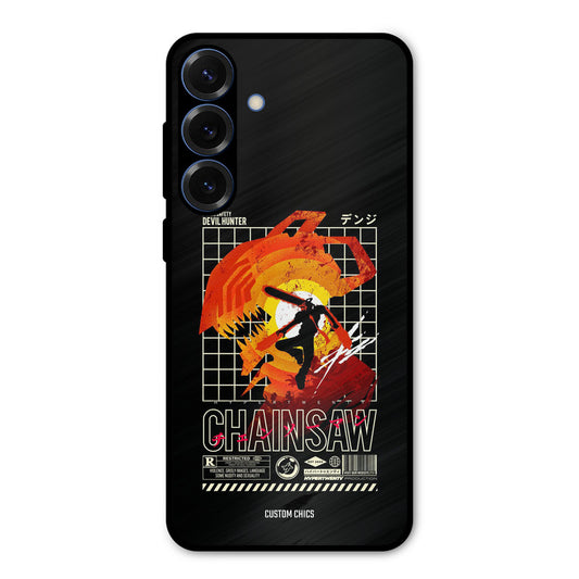 Chainsaw Typo Samsung Galaxy S25 Plus Mobile Back Cover - Anime PrintShield Case