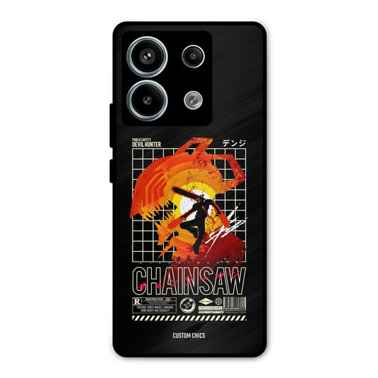 Chainsaw Typo Redmi Note 13 Pro 5G Mobile Back Cover - Anime PrintShield Case