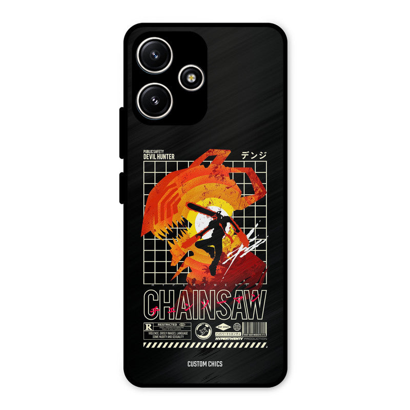 Chainsaw Typo Redmi 12 5G Mobile Back Cover - Anime PrintShield Case