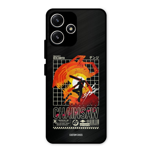 Chainsaw Typo Redmi 12 5G Mobile Back Cover - Anime PrintShield Case