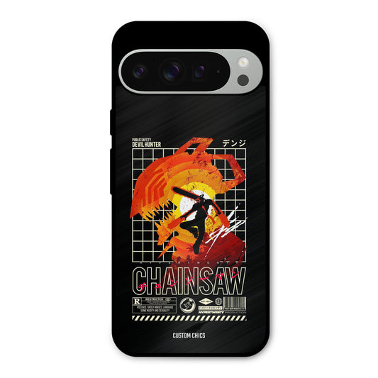 Chainsaw Typo Google Pixel 9 Pro XL Mobile Back Cover - Anime PrintShield Case