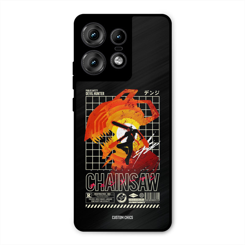 Chainsaw Typo Motorola Edge 50 Pro Mobile Back Cover - Anime PrintShield Case