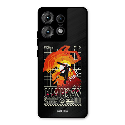 Chainsaw Typo Motorola Edge 50 Pro Mobile Back Cover - Anime PrintShield Case