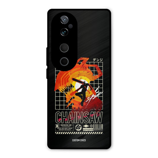Chainsaw Typo Vivo V40 Mobile Back Cover - Anime PrintShield Case