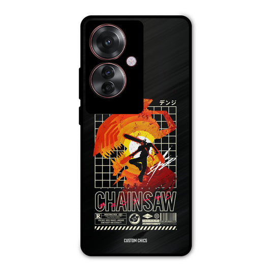 Chainsaw Typo Oppo F25 Pro Mobile Back Cover - Anime PrintShield Case