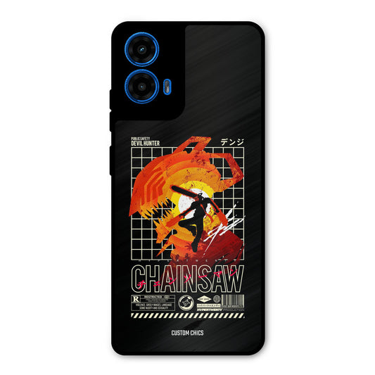 Chainsaw Typo Moto G45 Mobile Back Cover - Anime PrintShield Case