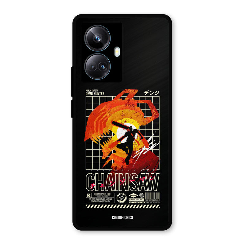 Chainsaw Typo Realme 10 Pro Plus Mobile Back Cover - Anime PrintShield Case