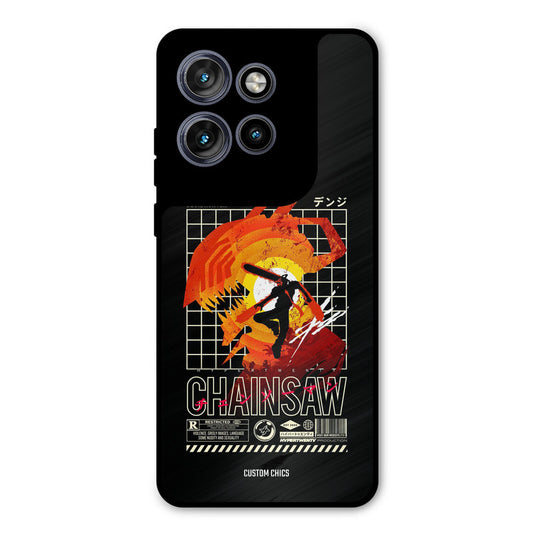 Chainsaw Typo Motorola Edge 50 Neo Mobile Back Cover - Anime PrintShield Case