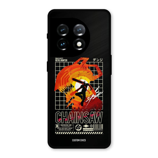 Chainsaw Typo OnePlus 11 Mobile Back Cover - Anime PrintShield Case