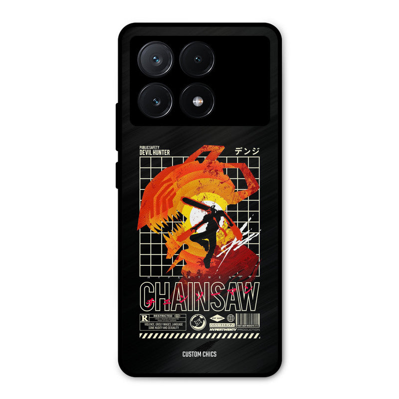 Chainsaw Typo Poco X6 Pro Mobile Back Cover - Anime PrintShield Case