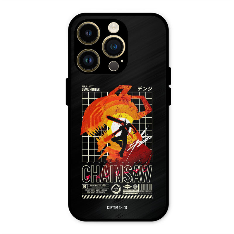 Chainsaw Typo iPhone 14 Pro Mobile Back Cover - Anime PrintShield Case