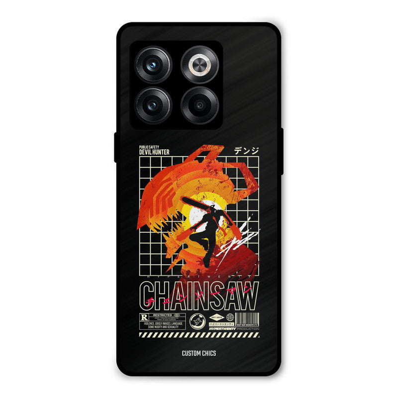 Chainsaw Typo Oneplus 10T Mobile Back Cover - Anime PrintShield Case
