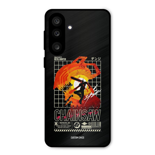 Chainsaw Typo Samsung Galaxy M56 Mobile Back Cover - Anime PrintShield Case