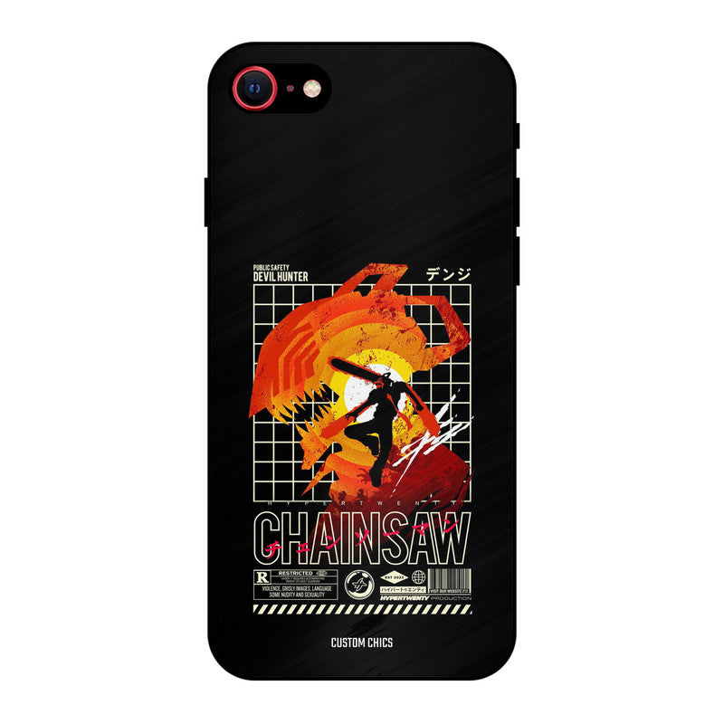 Chainsaw Typo iPhone SE 2020 Mobile Back Cover - Anime PrintShield Case