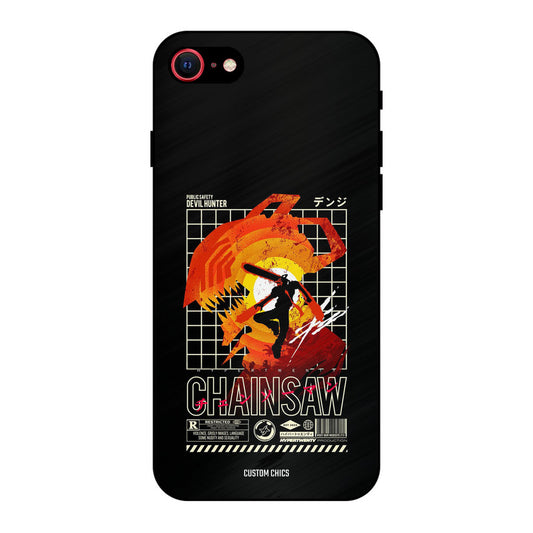 Chainsaw Typo iPhone SE 2020 Mobile Back Cover - Anime PrintShield Case