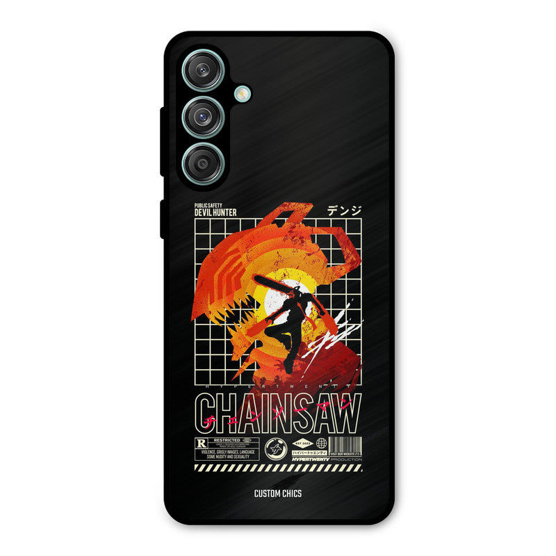Chainsaw Typo Samsung Galaxy M55 5G Mobile Back Cover - Anime PrintShield Case