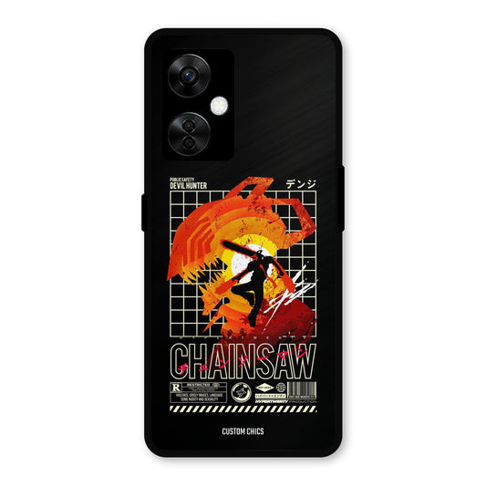 Chainsaw Typo OnePlus Nord CE 3 Lite Mobile Back Cover - Anime PrintShield Case
