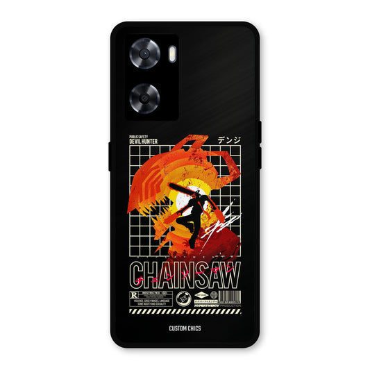 Chainsaw Typo Oppo A57 2022 Mobile Back Cover - Anime PrintShield Case