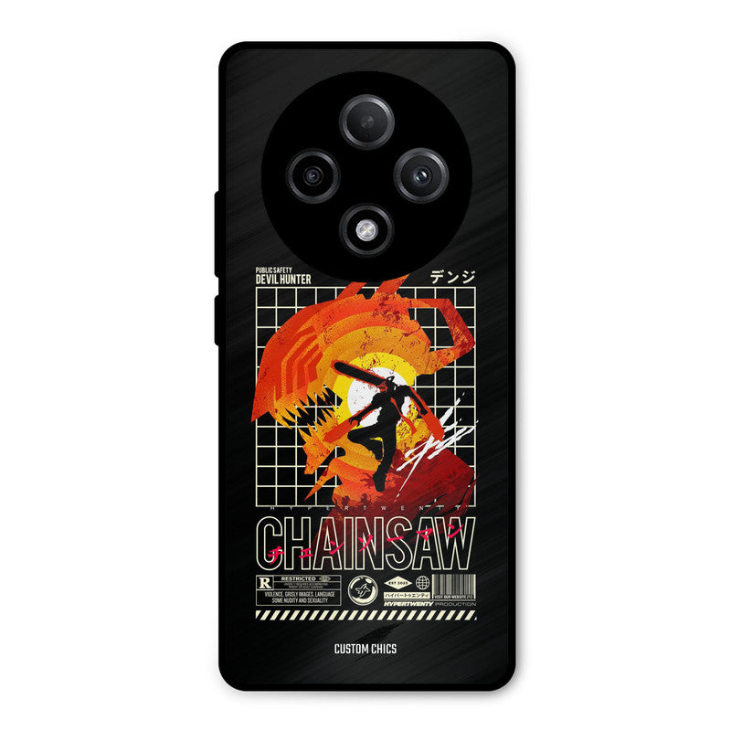 Chainsaw Typo Oppo F27 Pro Plus 5G Mobile Back Cover - Anime PrintShield Case
