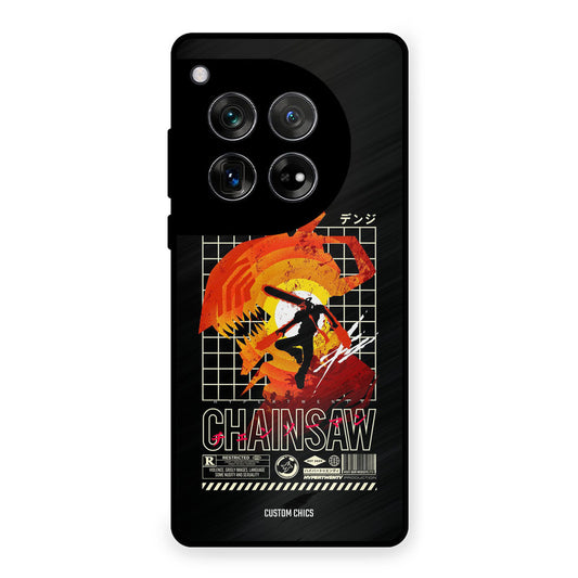 Chainsaw Typo OnePlus 12 Mobile Back Cover - Anime PrintShield Case
