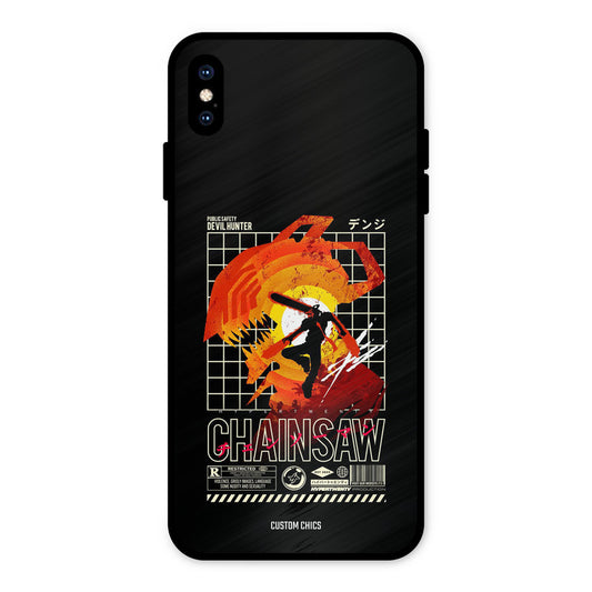 Chainsaw Typo iPhone XS Max Mobile Back Cover - Anime PrintShield Case