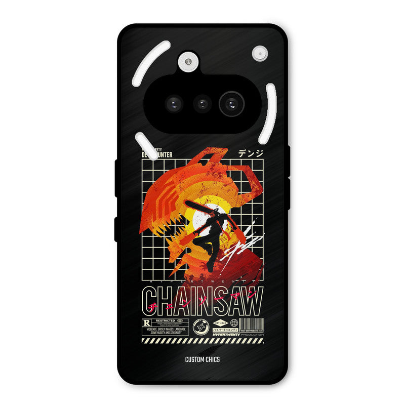 Chainsaw Typo Nothing Phone 3A Mobile Back Cover - Anime PrintShield Case