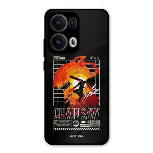 Chainsaw Typo Oppo Reno 13 Pro 5G Mobile Back Cover - Anime PrintShield Case