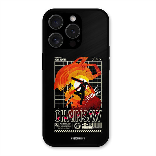 Chainsaw Typo iPhone 15 Pro Max Mobile Back Cover - Anime PrintShield Case