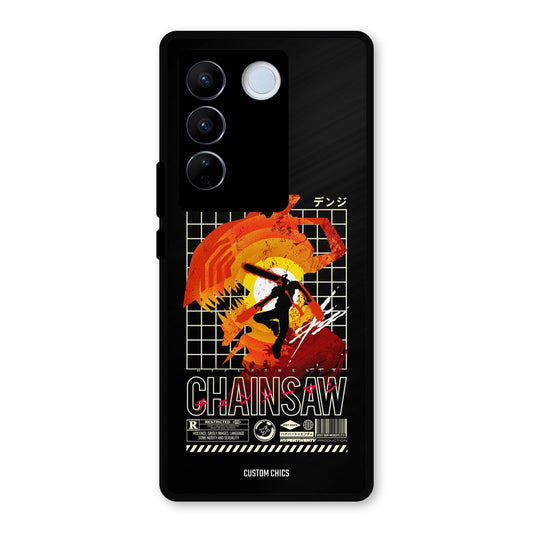 Chainsaw Typo Vivo V27 Pro Mobile Back Cover - Anime PrintShield Case
