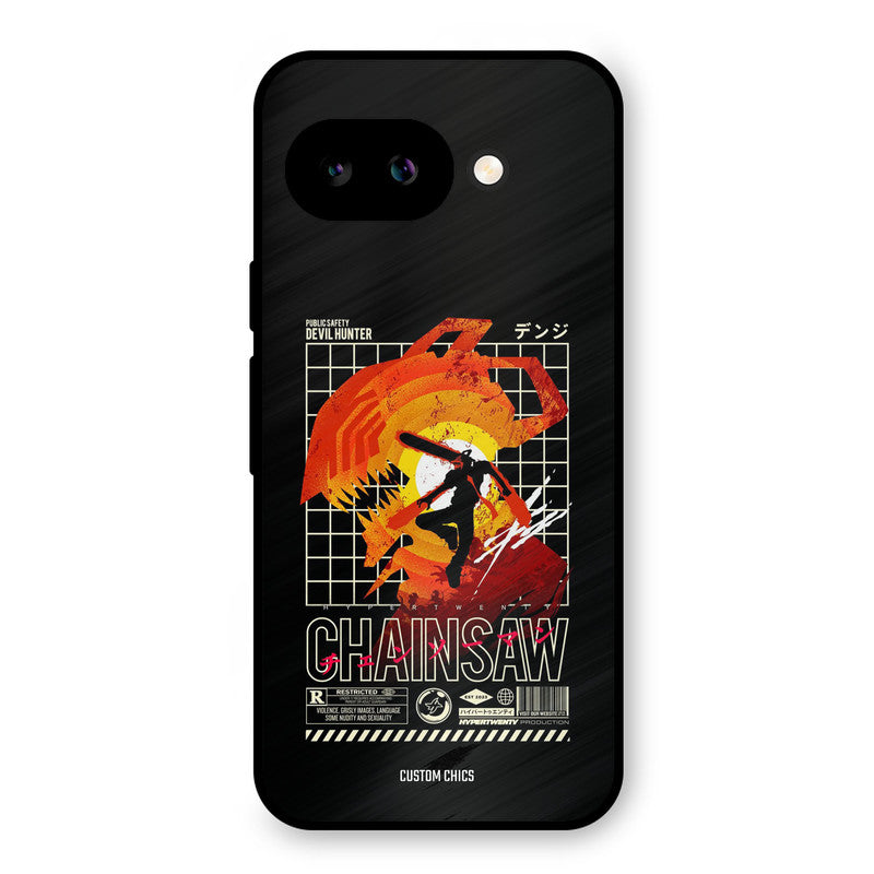 Chainsaw Typo Google Pixel 9A Mobile Back Cover - Anime PrintShield Case