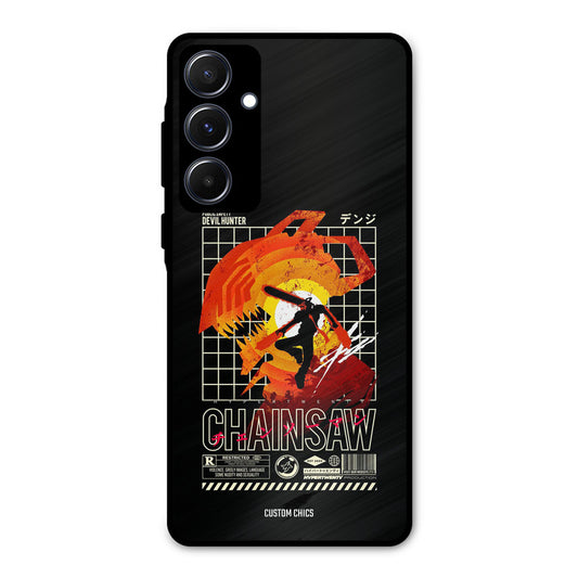 Chainsaw Typo Samsung Galaxy A55 5G Mobile Back Cover - Anime PrintShield Case