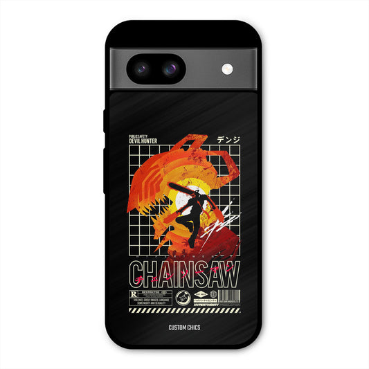 Chainsaw Typo Google Pixel 8a Mobile Back Cover - Anime PrintShield Case