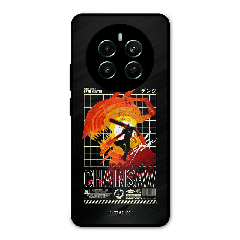 Chainsaw Typo Realme 12 Plus Mobile Back Cover - Anime PrintShield Case
