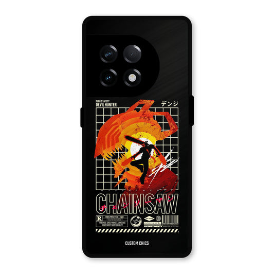 Chainsaw Typo OnePlus 11R Mobile Back Cover - Anime PrintShield Case