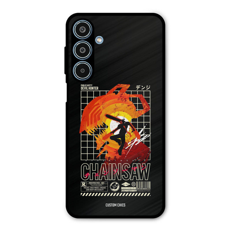 Chainsaw Typo Samsung Galaxy M35 5G Mobile Back Cover - Anime PrintShield Case
